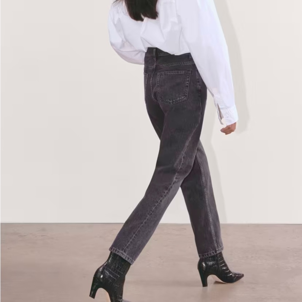 EVERLANE The ’90s Cheeky Denim Jean ORGANIC Cotton Size 24 Ankle NEW - Picture 16 of 16